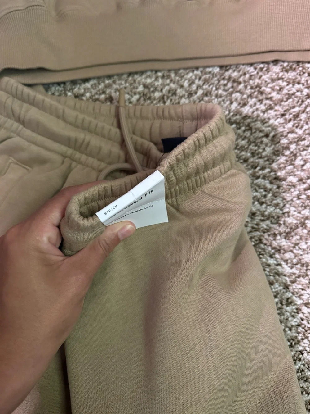 Jordan Brown/Tan Hoodie and Sweatpants Set